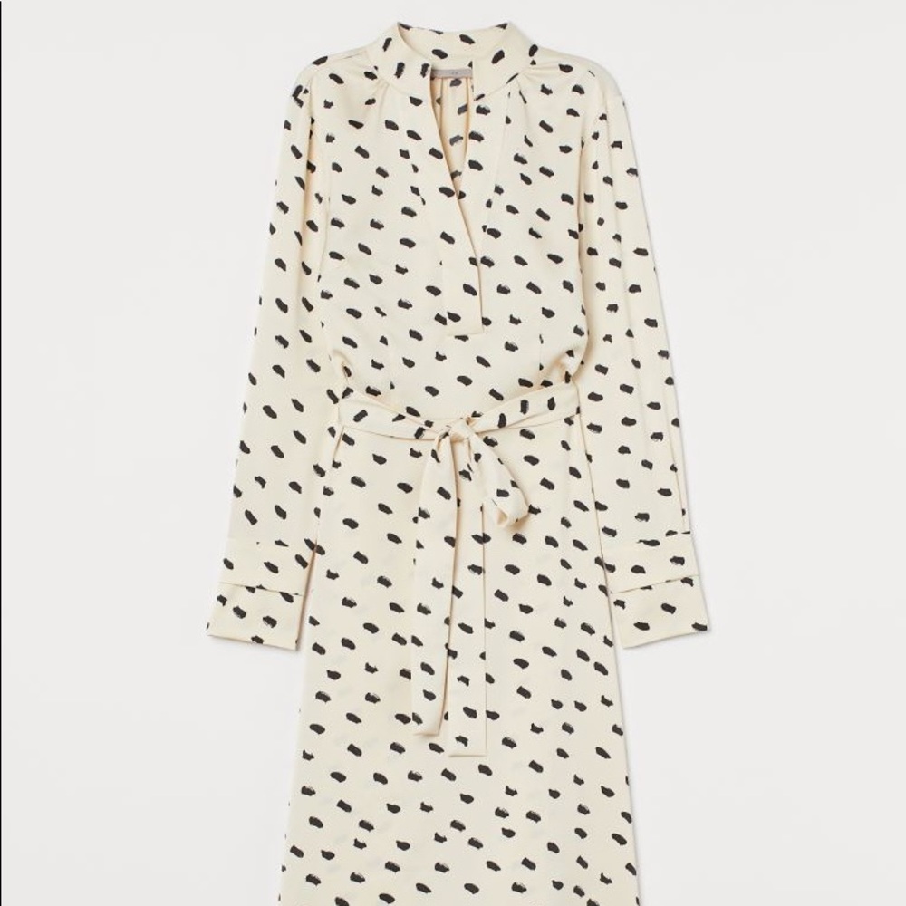 H&M Patterned Satin Dress. M.